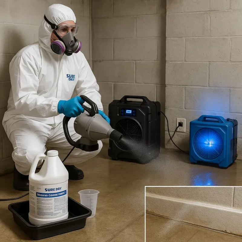 Sanitization and Odor Removal process in Carver, MA